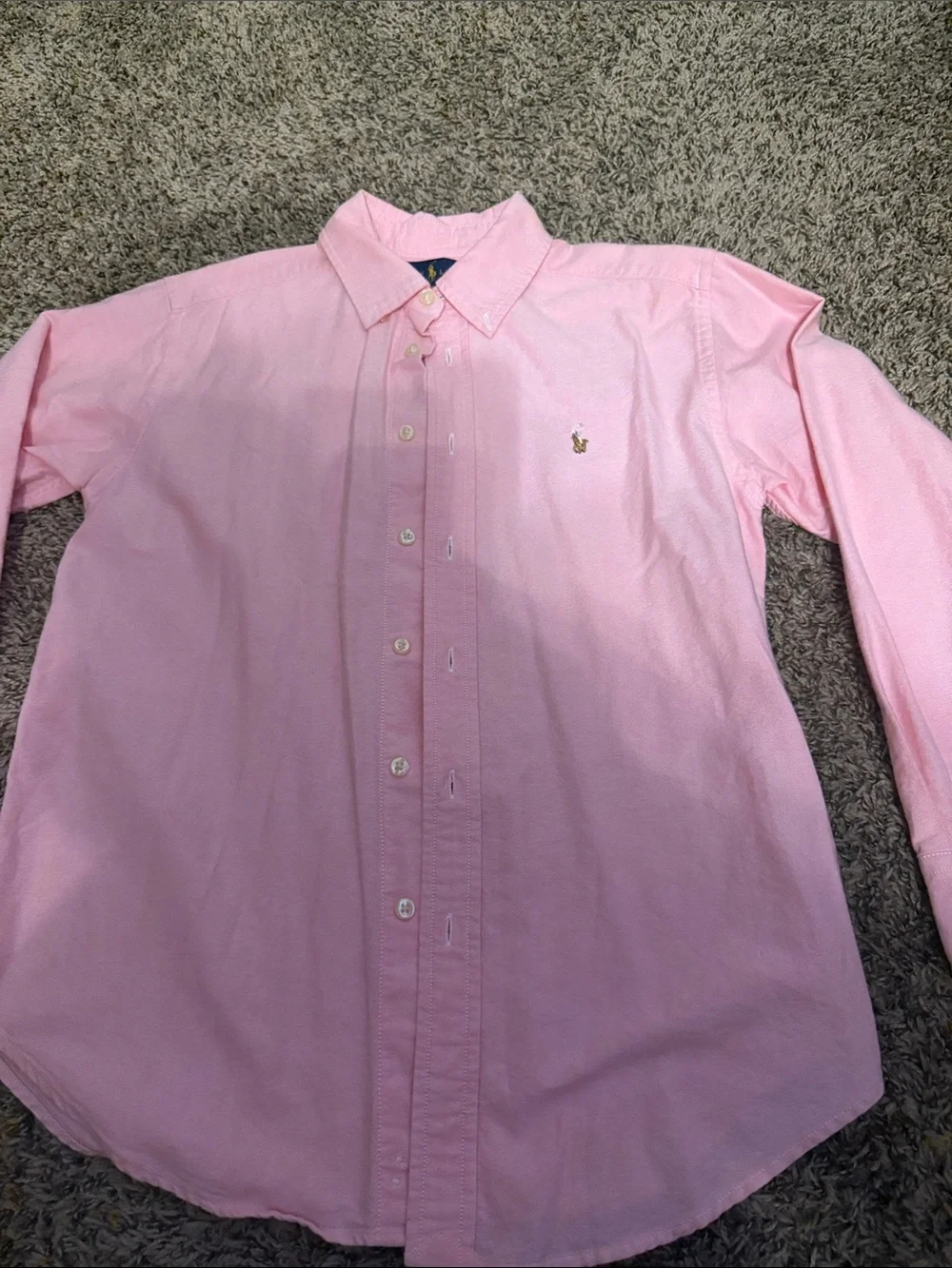 Ralph Lauren Light Pink Button-Down Shirt for Kids